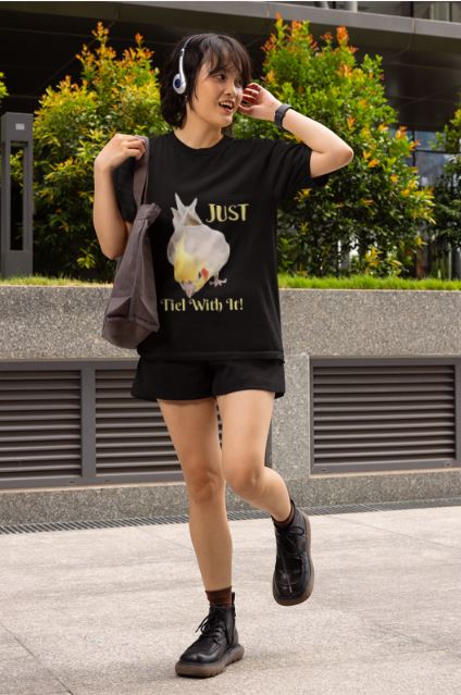 1pc Casual Printed Crew Neck Short Sleeve T-Shirt Black