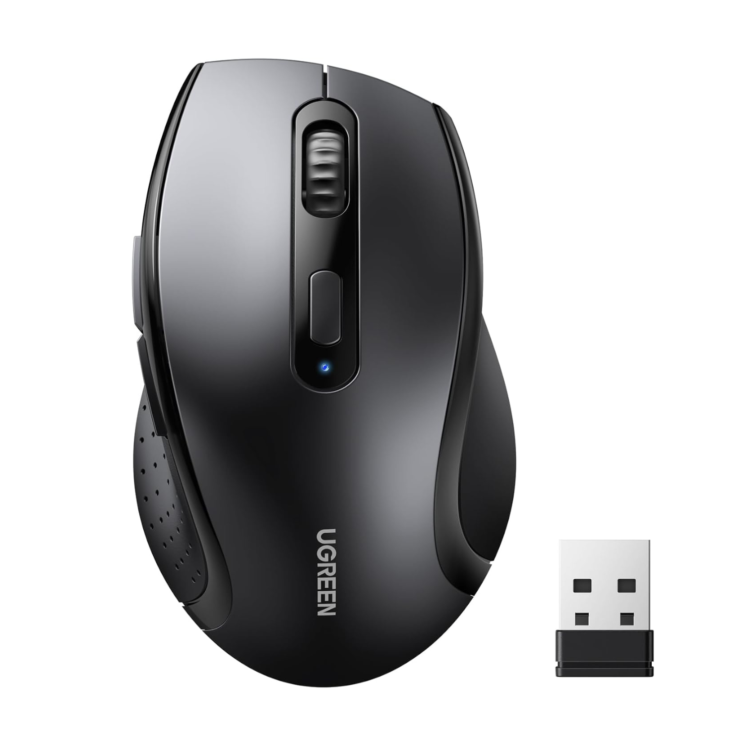 UGREEN M511 Ergonomic 2.4GHz Wireless Mouse - Black