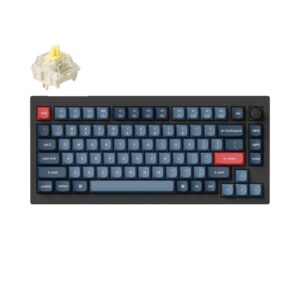 Keychron V1 Max QMK/VIA Wireless Custom Mechanical Keyboard | BANANA Switches ? Black