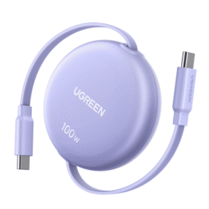 UGREEN 100W Fast Charging Retractable USB Type-C Cable 1M - Purple