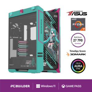 PCBuilder Ryzen 7 9800X3D ASUS X MIKU Windows 11 Gaming PC