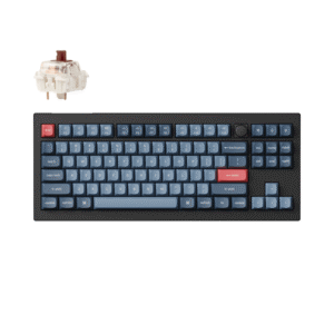 Keychron V3 Max QMK/VIA 80% Wireless Custom Mechanical Keyboard (Brown Switch) ? Carbon Black